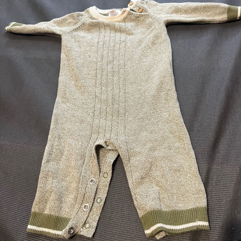 Cat & Jack Cream and Olive Kids One Piece